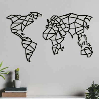 Dünya Haritası Metal Tablo